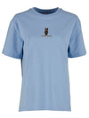 Koszulka - Horse Mom Oversize - Powder Blue