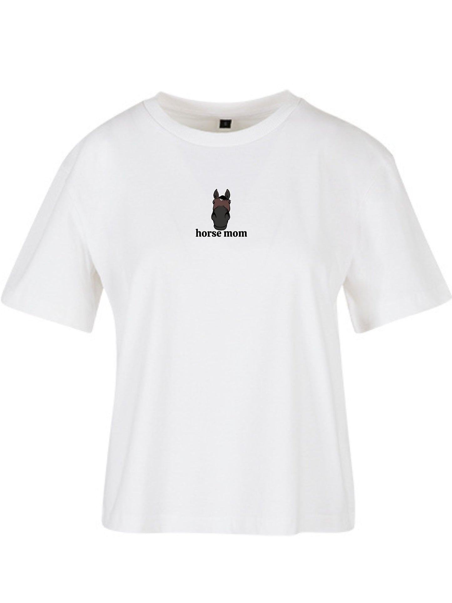 Koszulka - Horse Mom Oversize - White