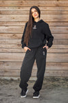 Cozy Komplet Dresowy Dla Koniary - Horse Mom Oversize - Black