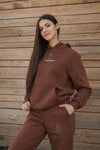 Cozy Bluza dla Koniary - Horse Mom Oversize - Chocolate Brown