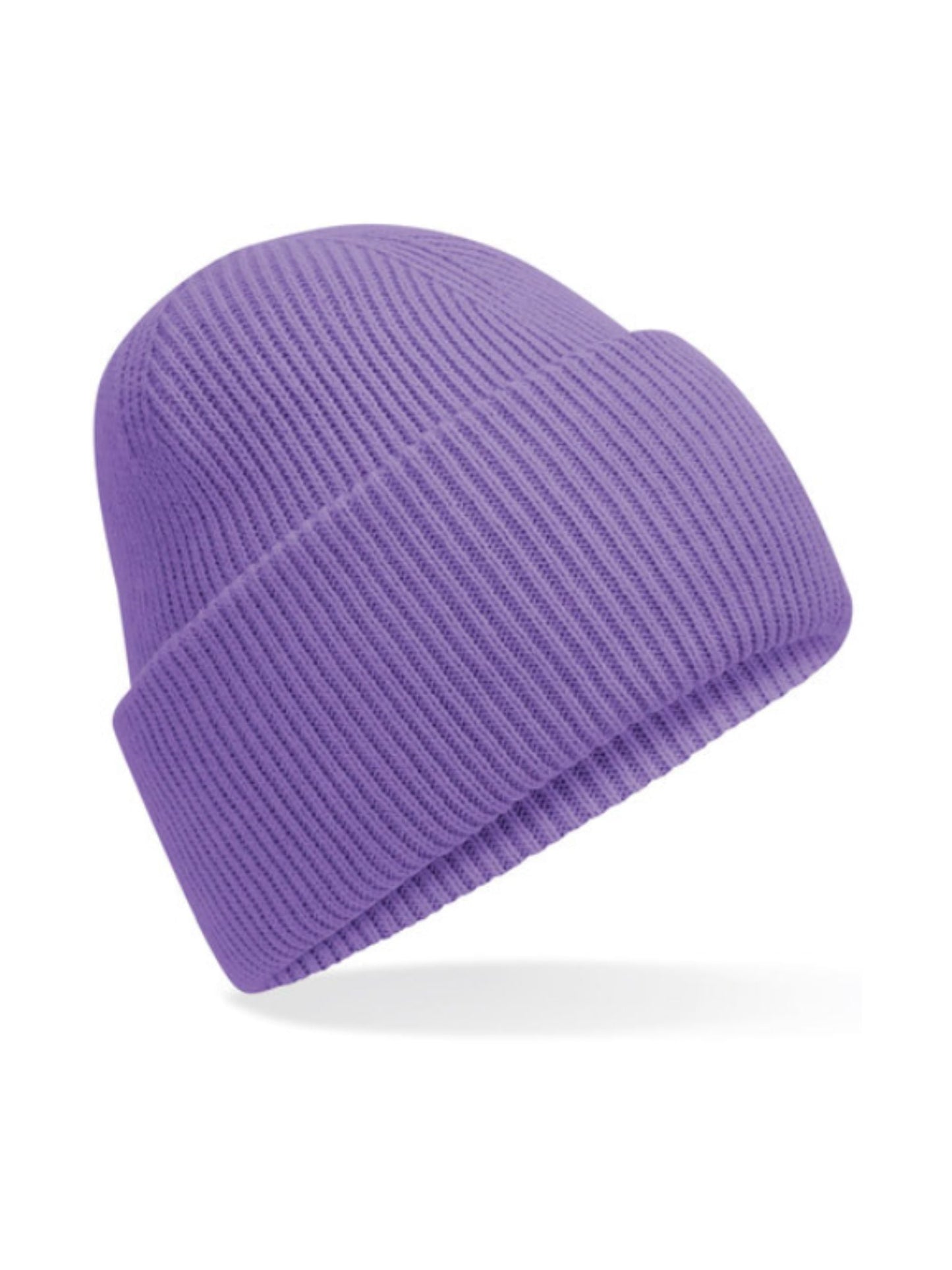 Miękka czapka zimowa z haftem Onesize - SAMIRA - Violet