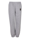 Miękkie spodnie dresowe z haftem dla dzieci Oversize - COZY - Heather Grey