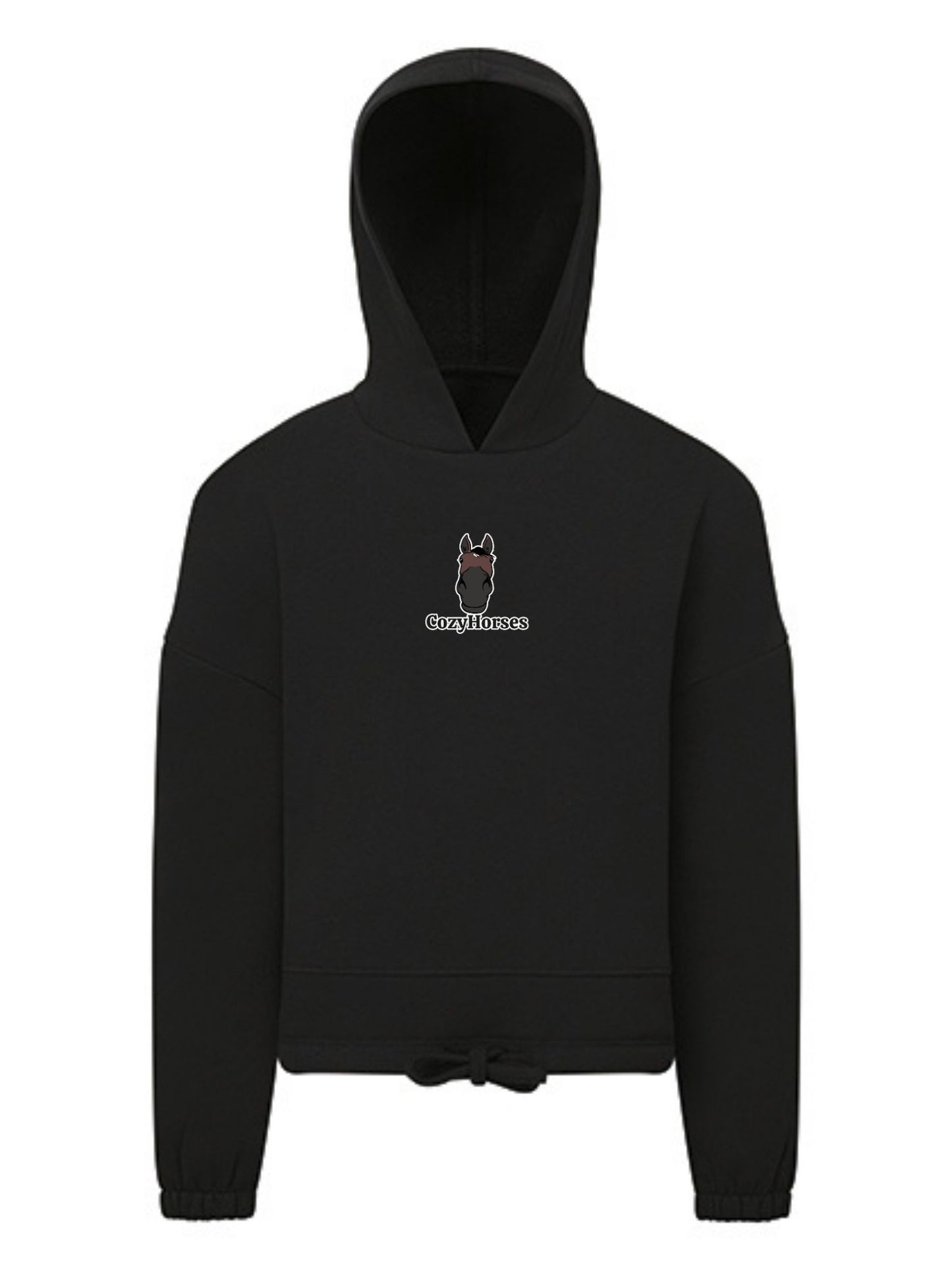 Cozy Bluza ze Ściągaczem dla Dzieci - CozyHorses - Black