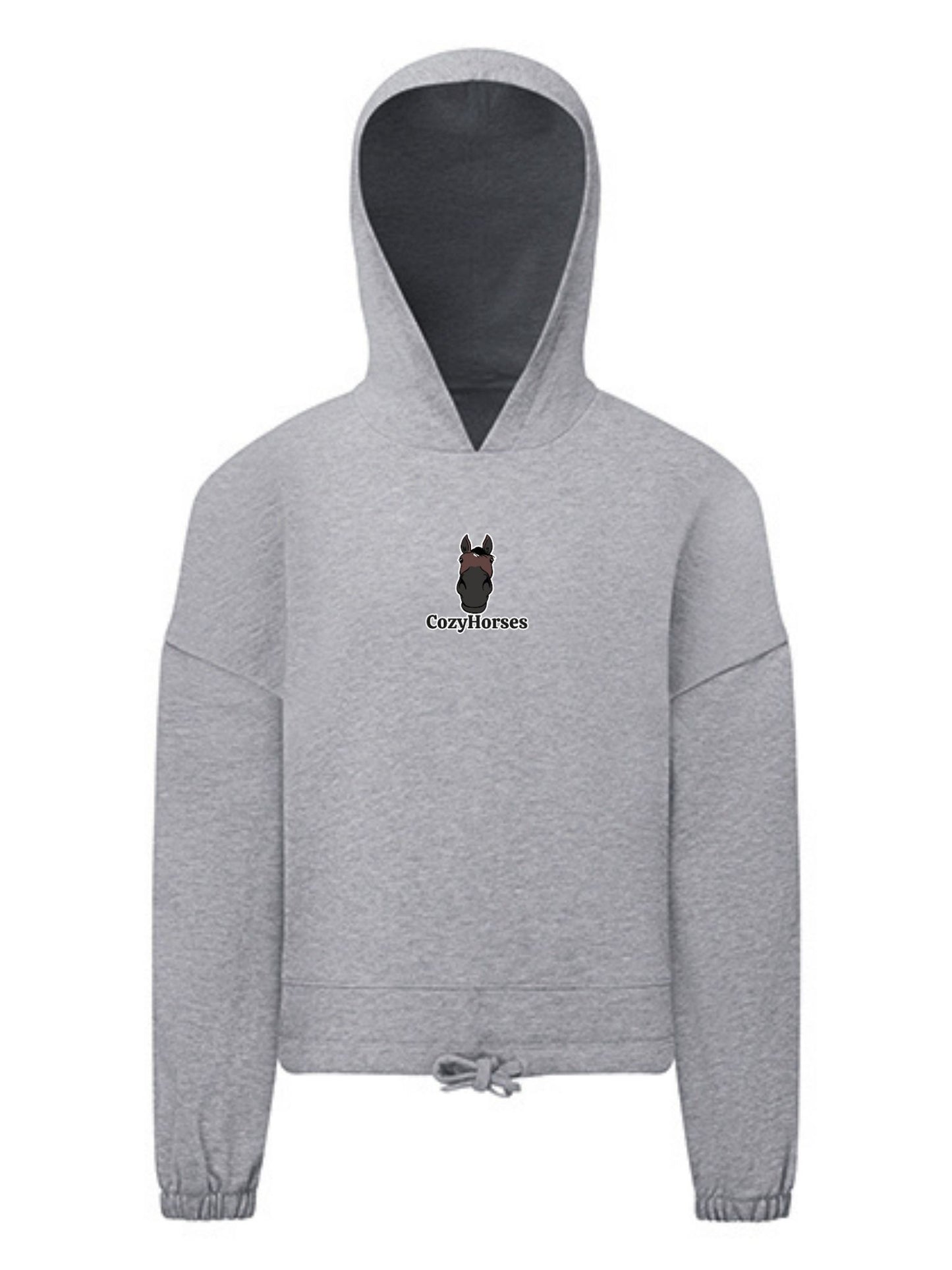 Cozy Bluza ze Ściągaczem dla Dzieci - CozyHorses - Heather Grey