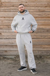 Cozy Spodnie Dresowe dla Koniarza - Horse Dad - Light Asphalt