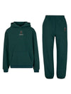 Cozy Komplet Dresowy Dla Koniarza - Horse Dad Oversize - Bottle Green