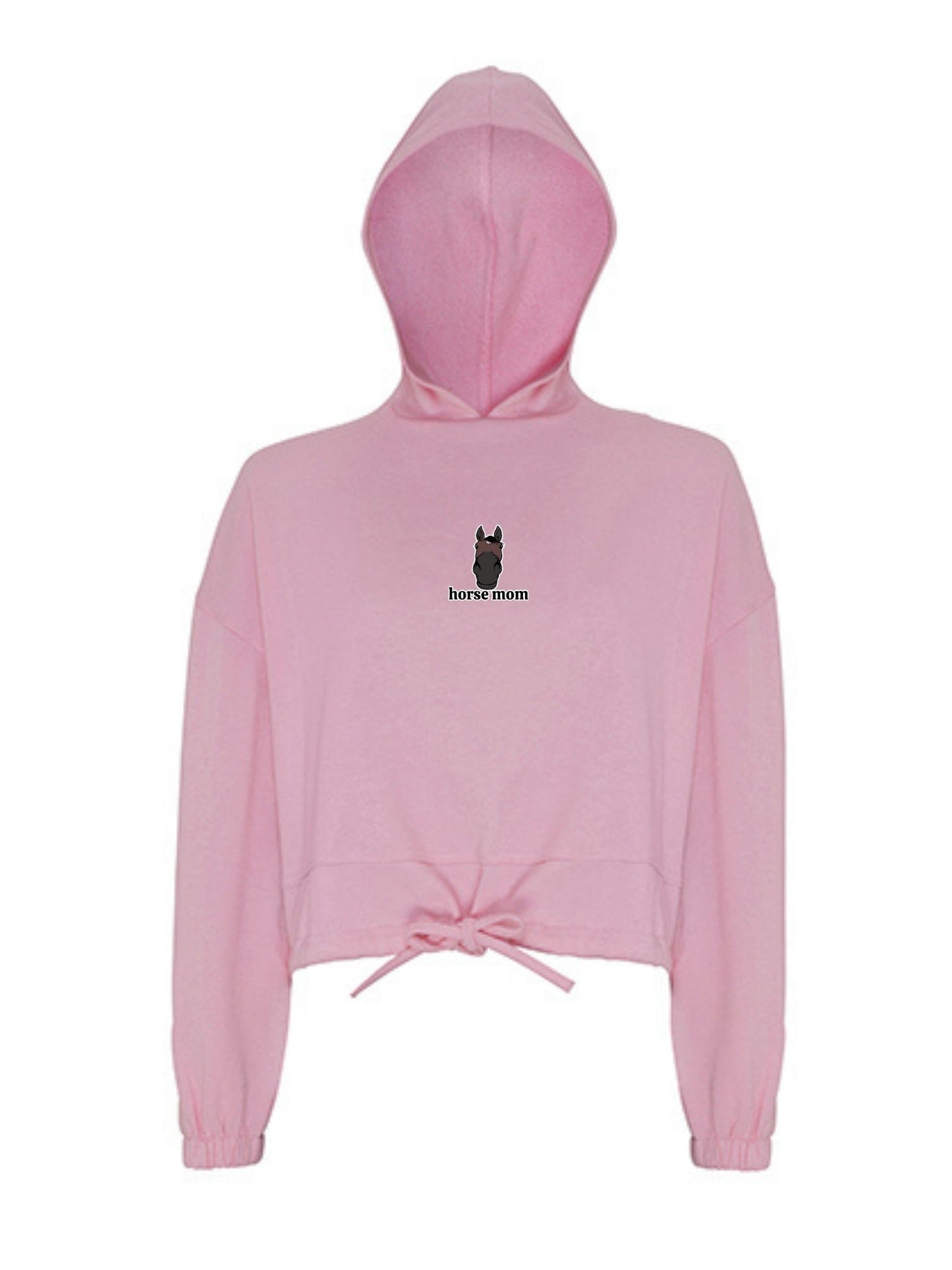 Cozy Bluza ze Ściągaczem - Horse Mom - Light Pink