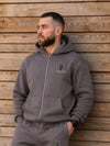 Miękka, luźna bluza na zamek z haftem "horse dad" dla Koniarza - COZY - Magnet