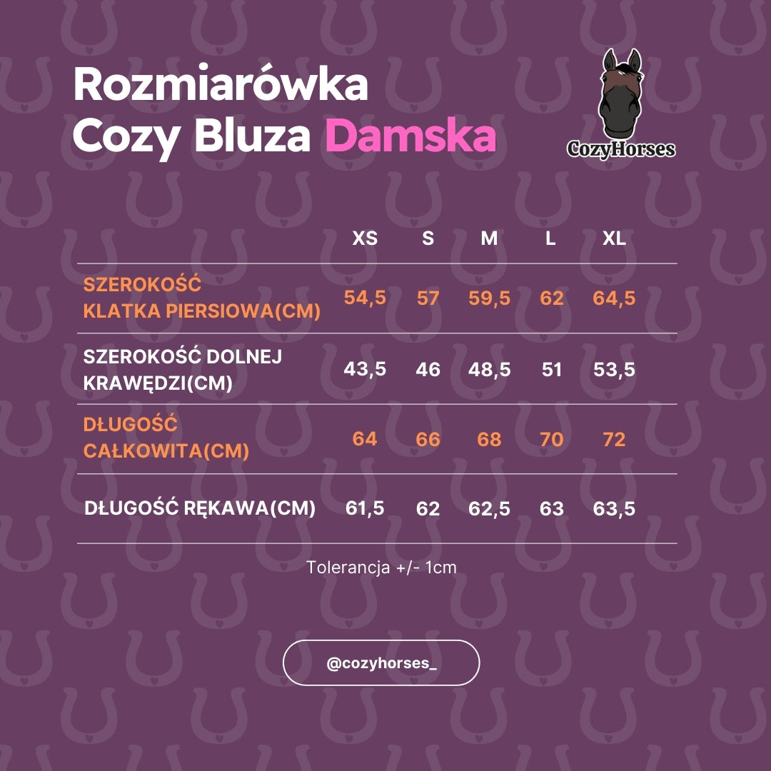 Cozy Komplet Dresowy Dla Koniary - Horse Mom Oversize - Pale Olive