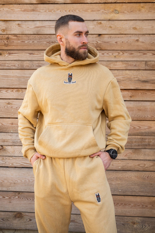 Cozy Bluza dla Koniarza - Horse Dad Oversize - Beige