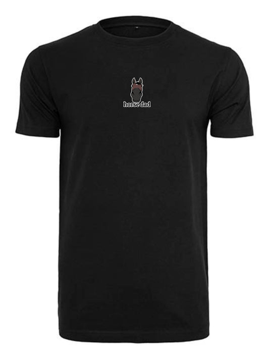 Koszulka - Horse Dad Round Neck - Black