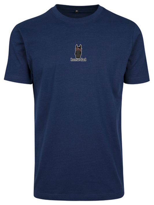 Koszulka - Horse Dad Round Neck - Light Navy