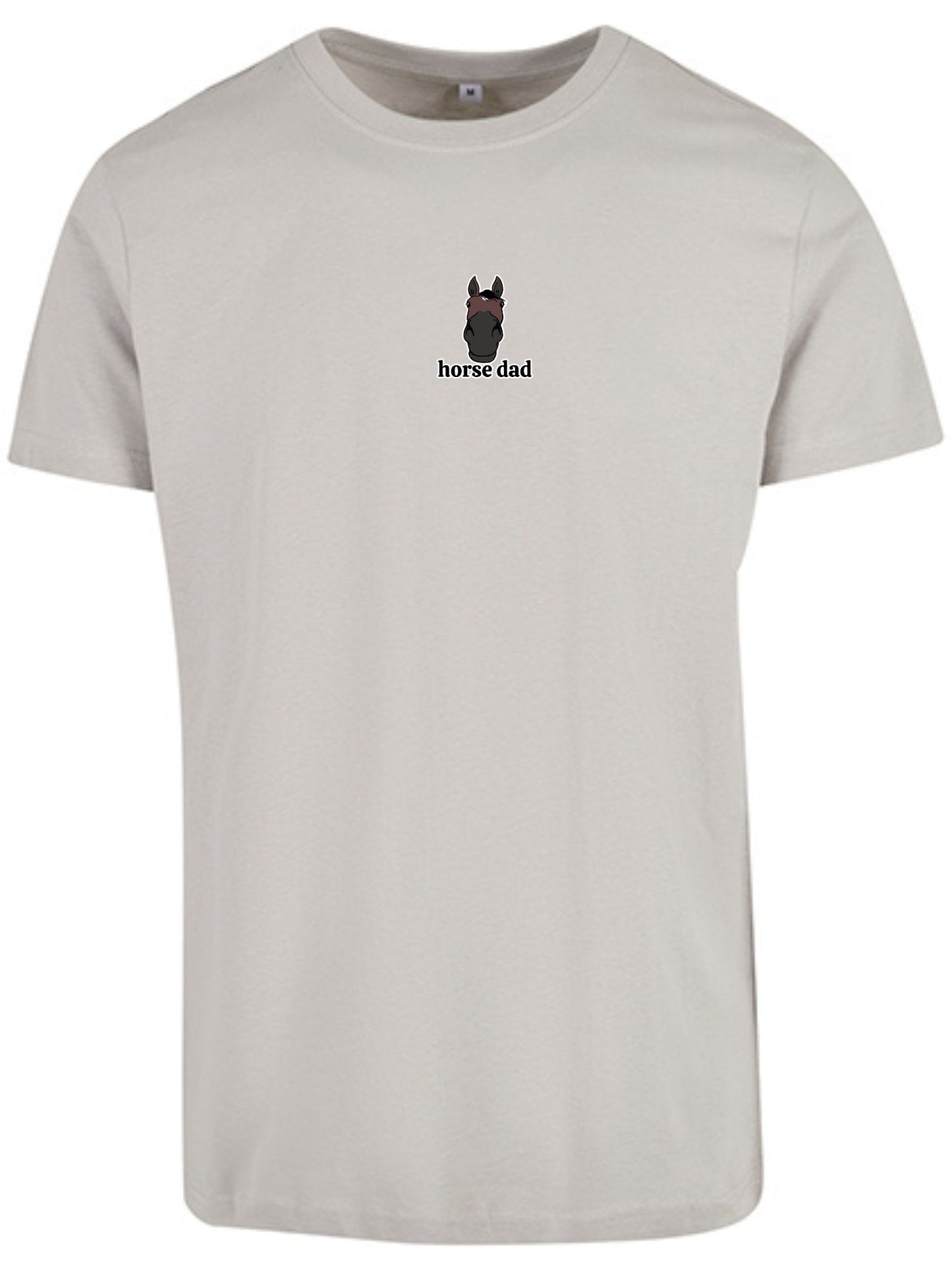 Koszulka - Horse Dad Round Neck - Light Asphalt