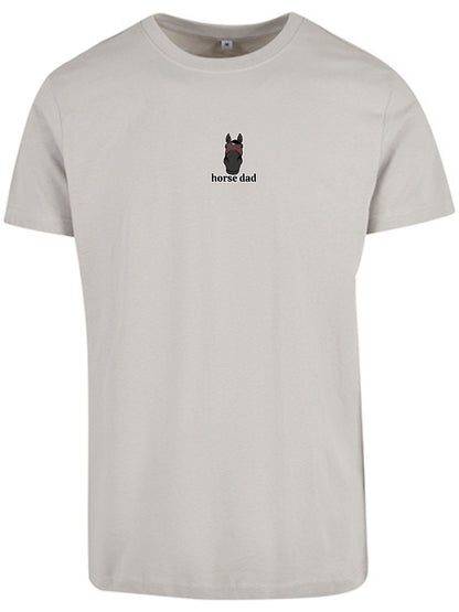 Koszulka - Horse Dad Round Neck - Light Asphalt