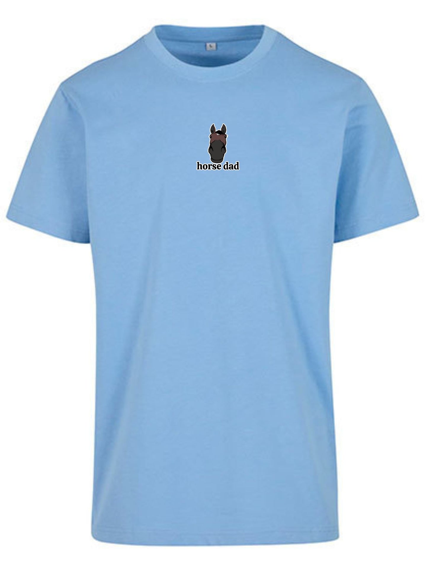Koszulka - Horse Dad Round Neck - Powder Blue