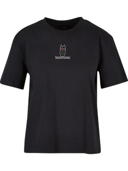 Koszulka - Horse Mom Oversize - Black