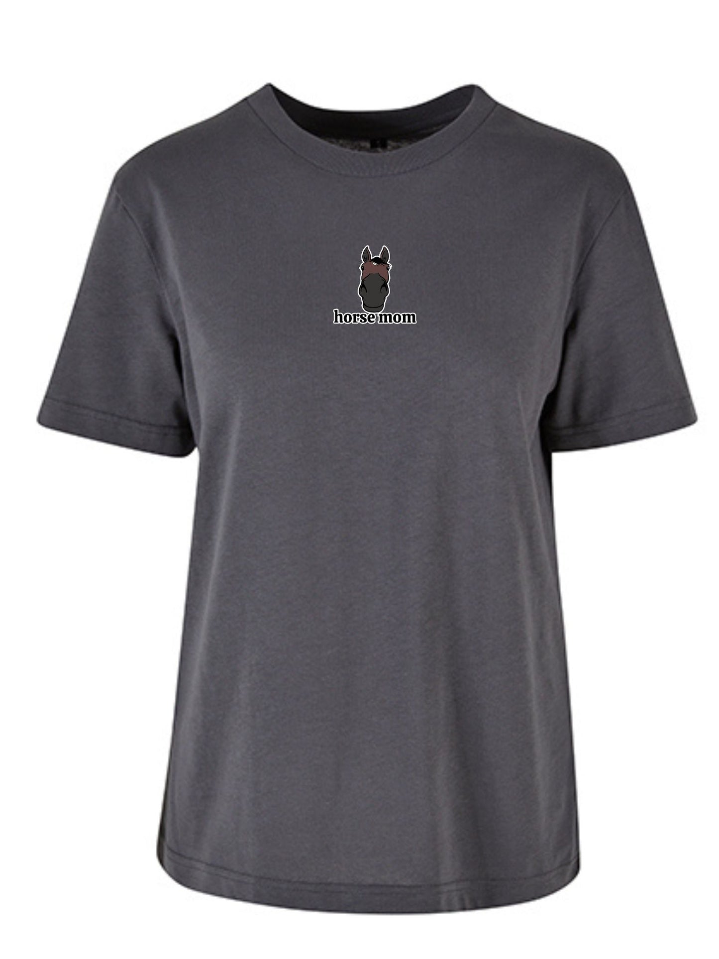 Koszulka - Horse Mom Oversize - Dark Shadow