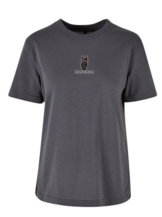 Koszulka - Horse Mom Oversize - Dark Shadow