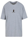 Koszulka - Horse Mom Oversize - Heather Grey