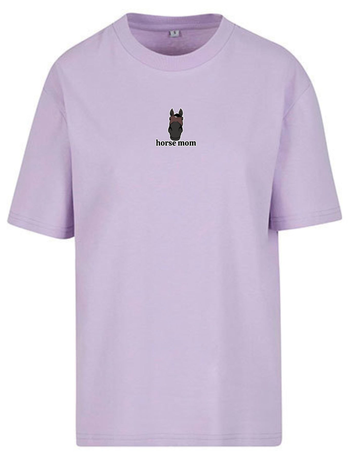 Koszulka - Horse Mom Oversize - Lilac