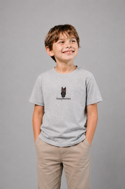 Koszulka dla Dzieci Horsey - Heather Grey