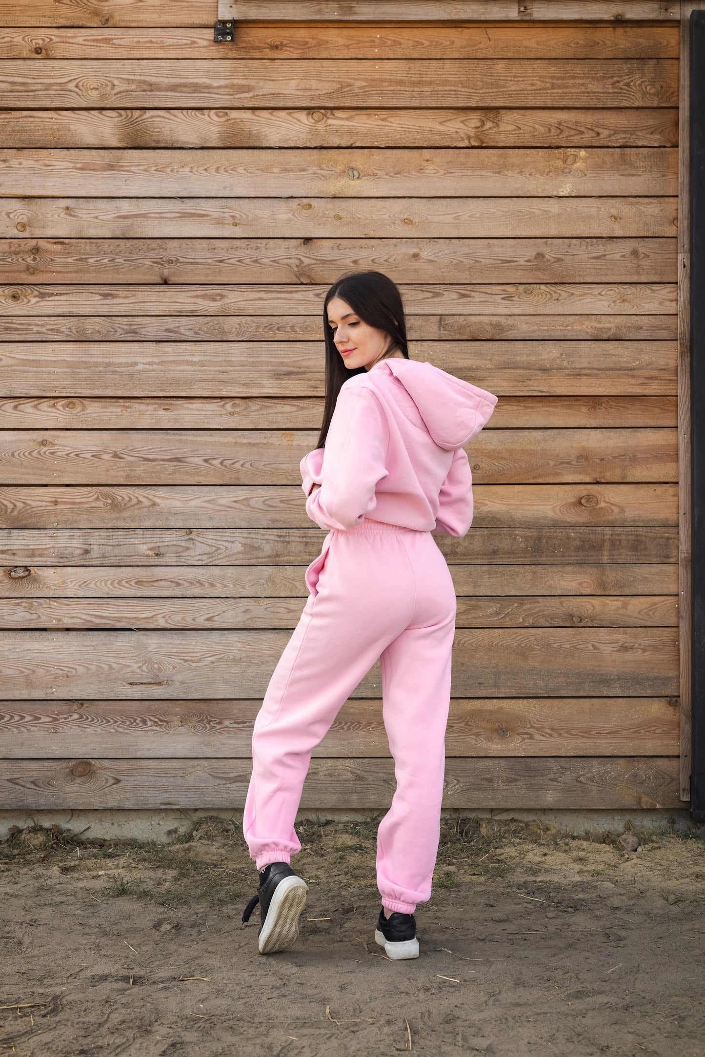 Cozy Spodnie Dresowe dla Koniary - Horse Mom - Soft Pink