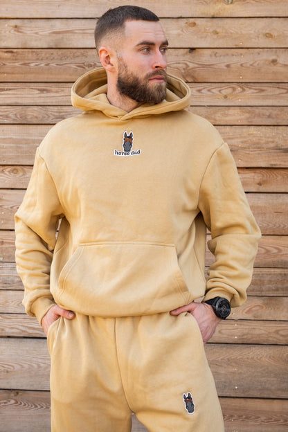 Cozy Bluza dla Koniarza - Horse Dad Oversize - Beige