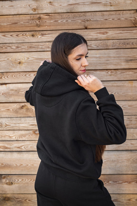 Cozy Bluza dla Koniary - Horse Mom Oversize - Black