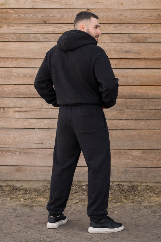 Cozy Spodnie Dresowe dla Koniarza - Horse Dad - Black