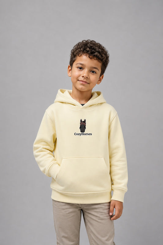Bluza dla Dzieci Basic - CozyHorses - Soft Yellow