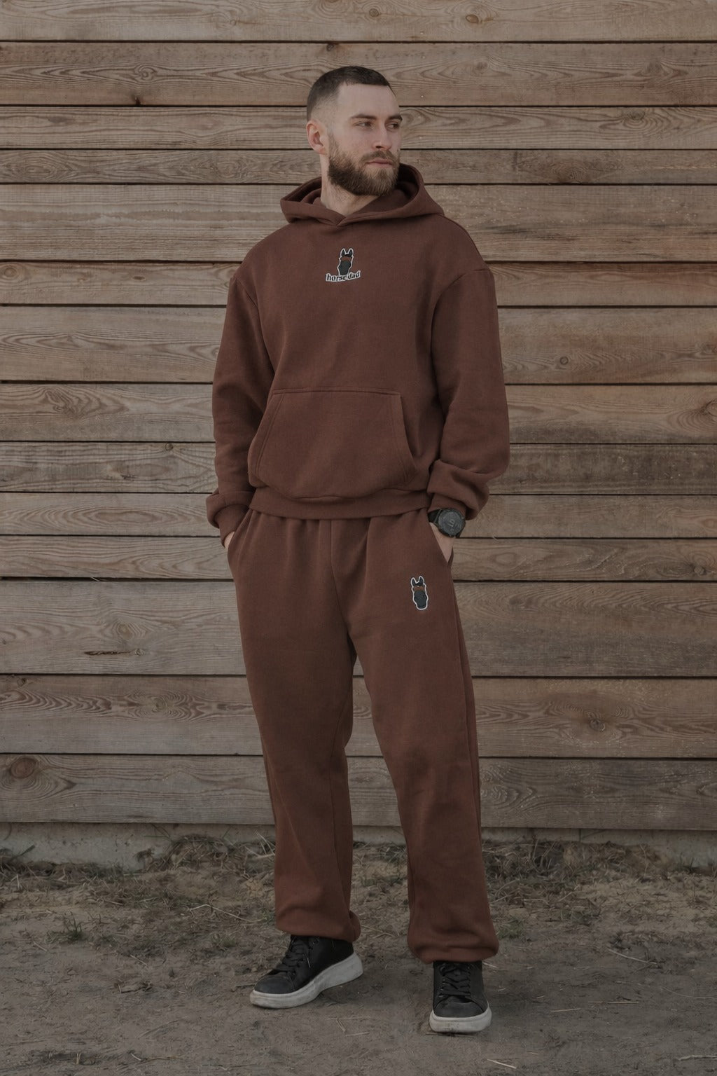 Cozy Komplet Dresowy Dla Koniarza - Horse Dad Oversize