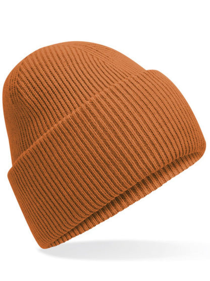 Miękka czapka zimowa z haftem Onesize - SAMIRA - Pumpkin