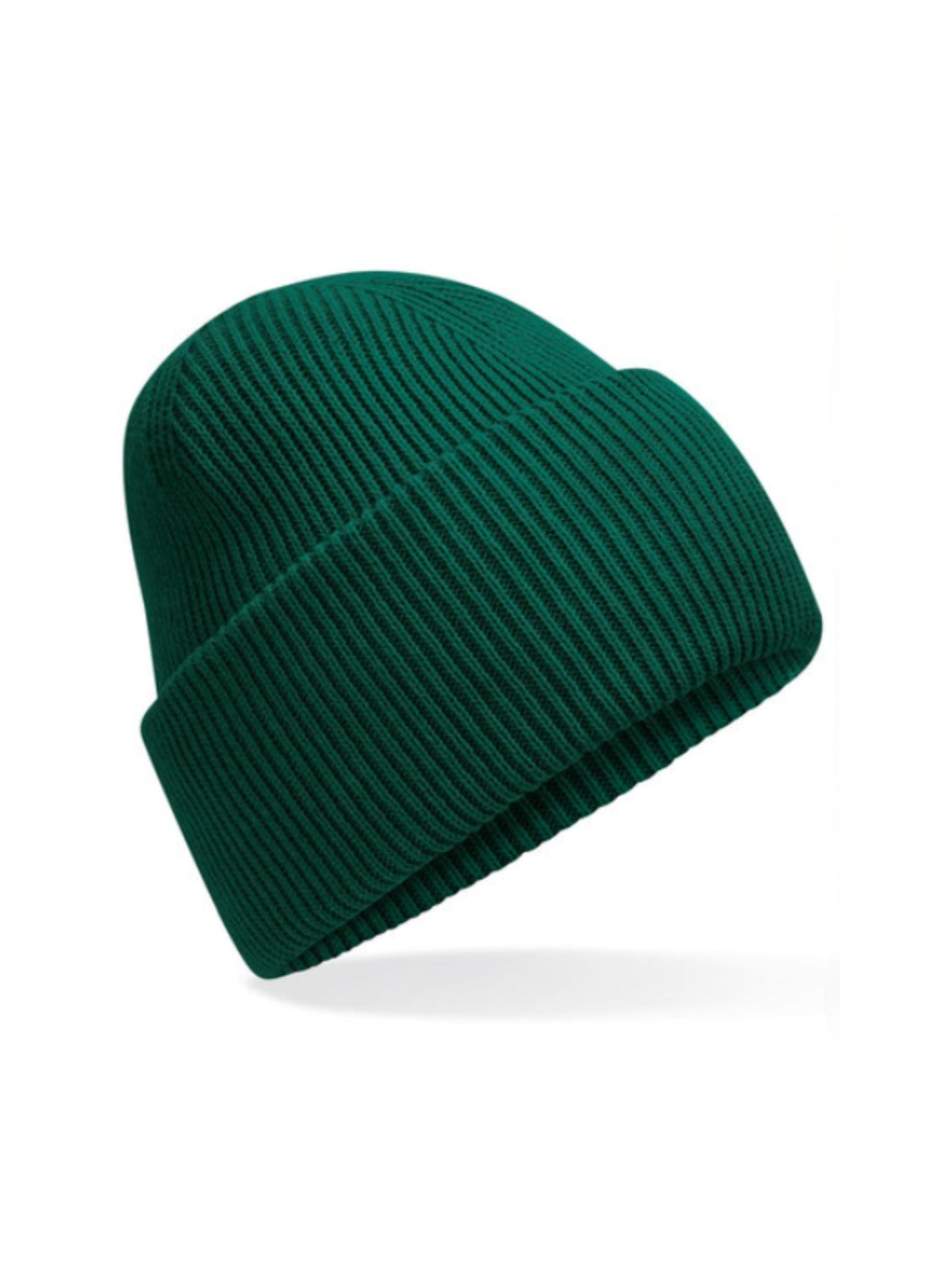 Miękka czapka zimowa z haftem Onesize - SAMIRA - Bottle Green