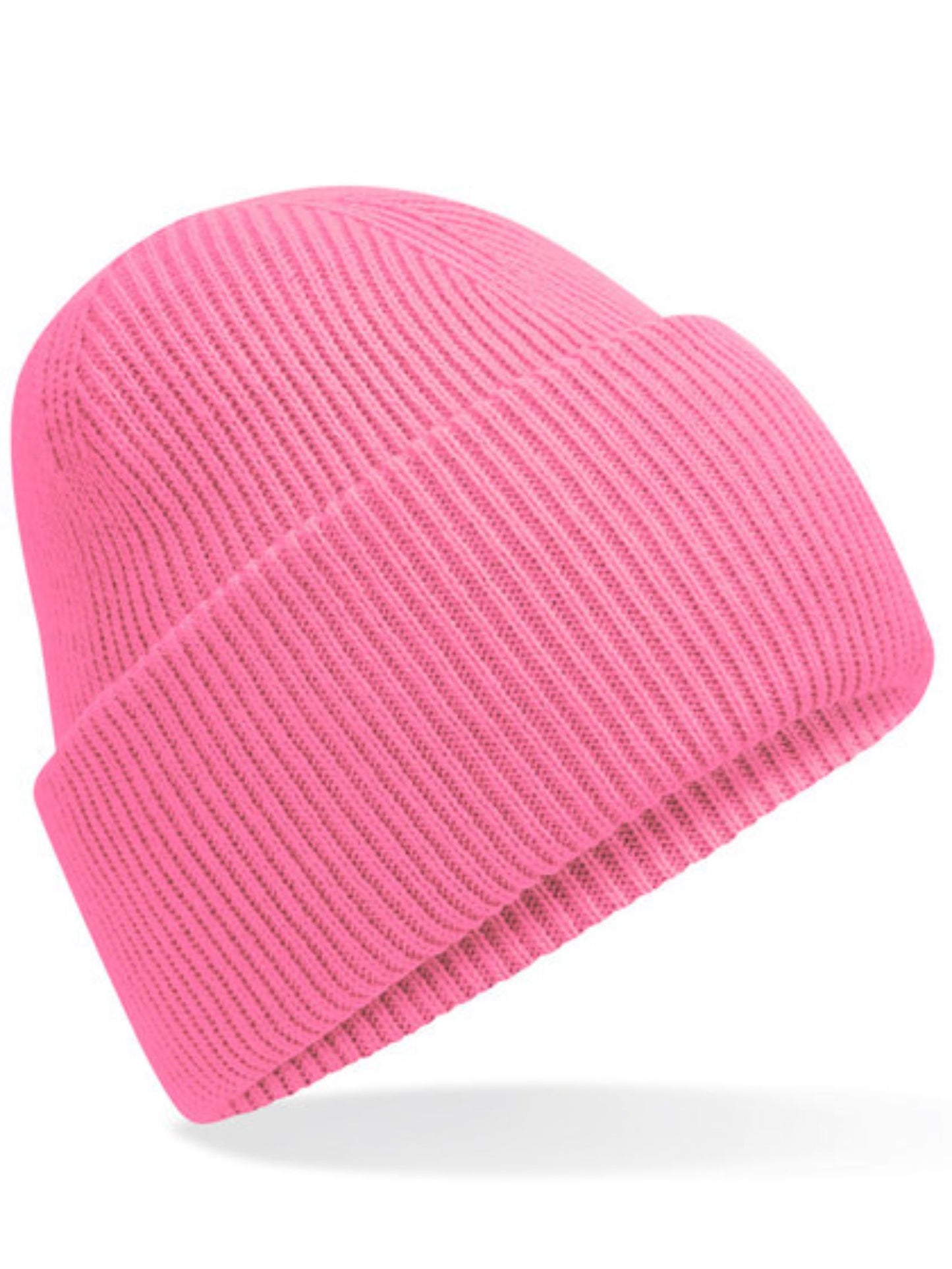 Miękka czapka zimowa z haftem Onesize - SAMIRA - True Pink