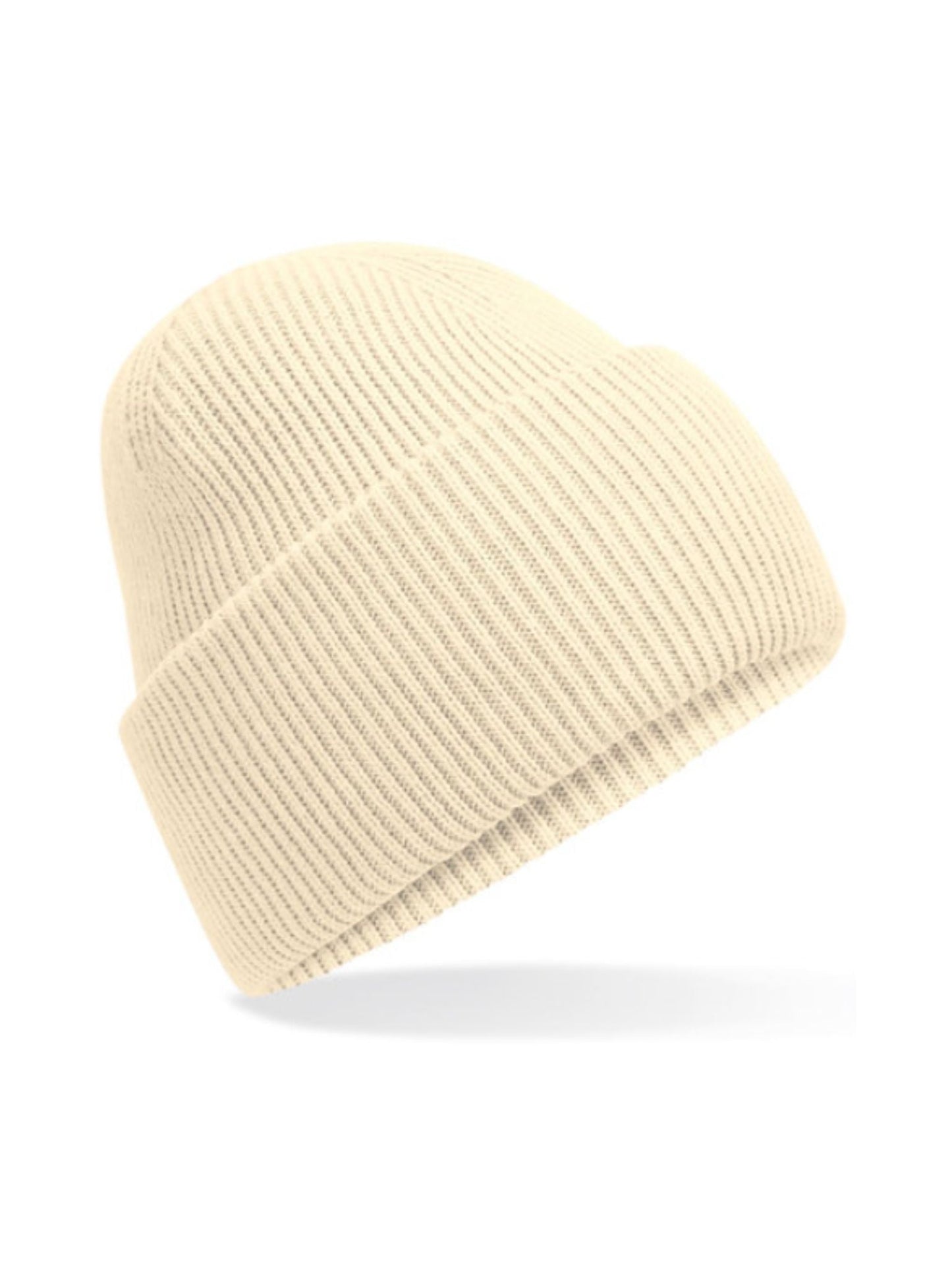 Miękka czapka zimowa z haftem Onesize - SAMIRA - Vanilla