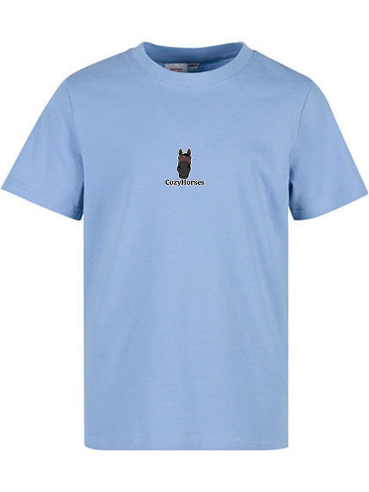 Koszulka dla Dzieci - CozyHorses - Powder Blue