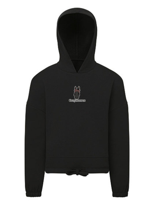 Cozy Bluza ze Ściągaczem dla Dzieci - CozyHorses - Black
