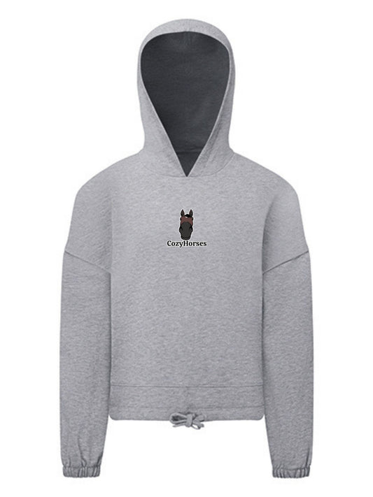 Cozy Bluza ze Ściągaczem dla Dzieci - CozyHorses - Heather Grey
