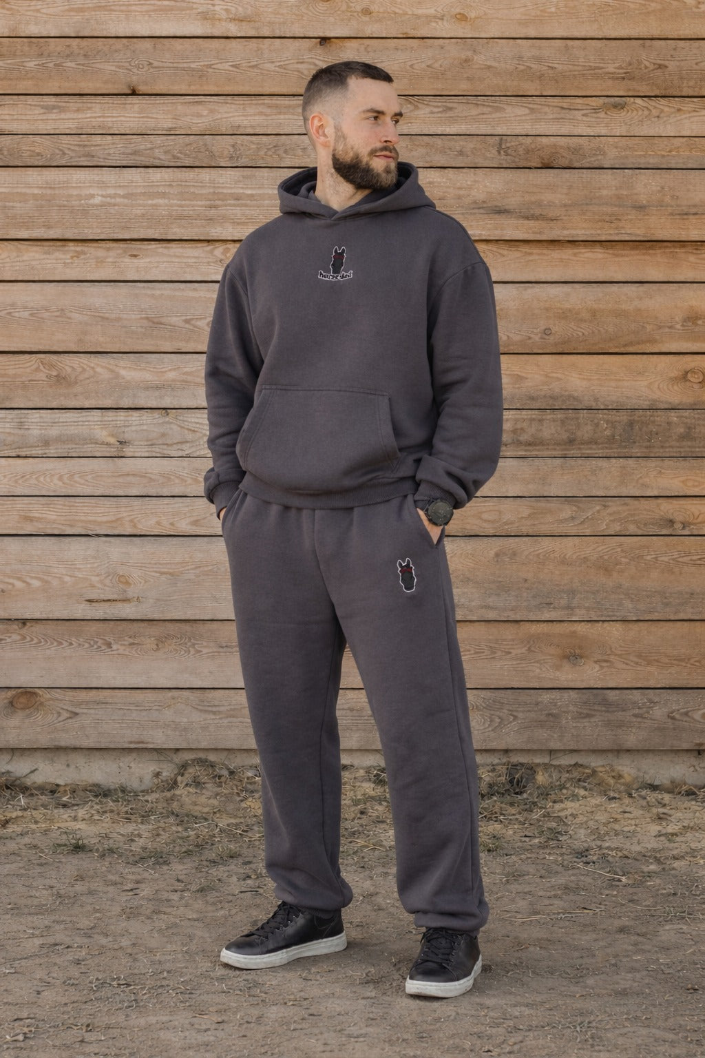 Cozy Komplet Dresowy Dla Koniarza - Horse Dad Oversize