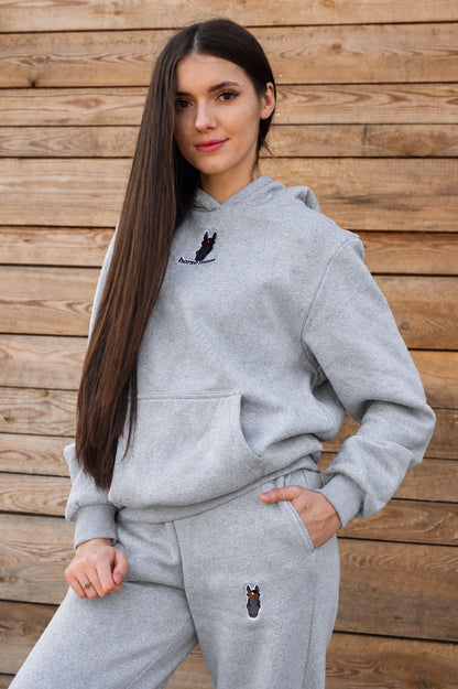 Cozy Bluza dla Koniary - Horse Mom Oversize - Heather Grey