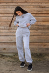 Cozy Spodnie Dresowe dla Koniary - Horse Mom - Heather Grey