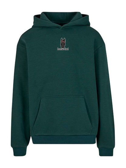 Cozy Bluza dla Koniarza - Horse Dad Oversize - Bottle Green