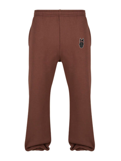 Cozy Spodnie Dresowe dla Koniarza - Horse Dad - Chocolate Brown