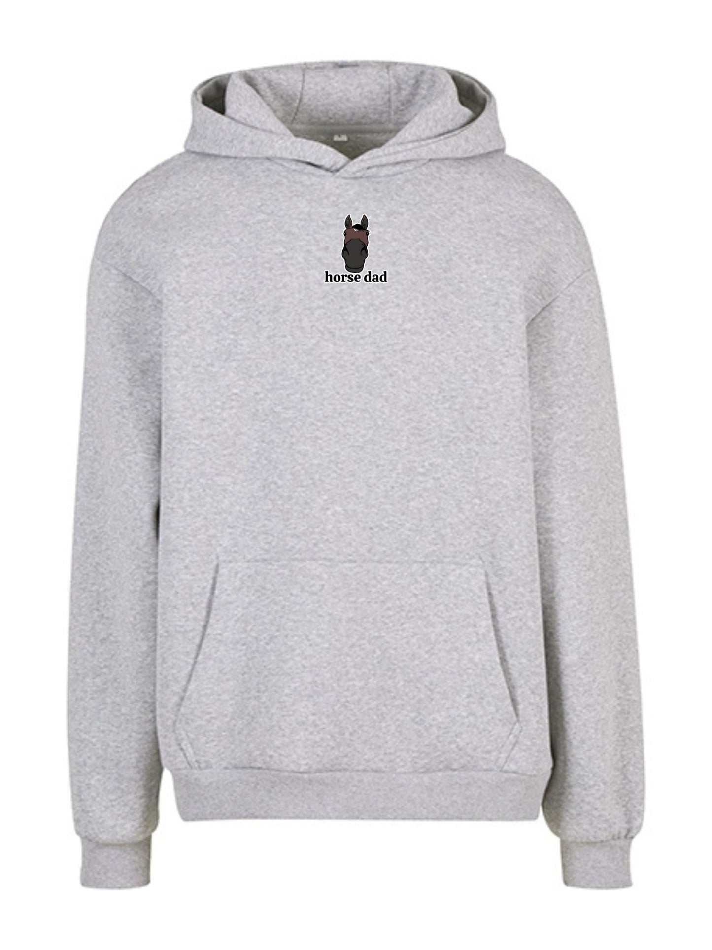 Cozy Bluza dla Koniarza - Horse Dad Oversize - Heather Grey