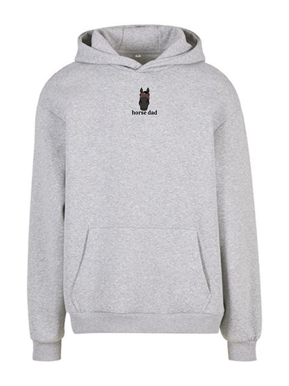 Cozy Bluza dla Koniarza - Horse Dad Oversize - Heather Grey
