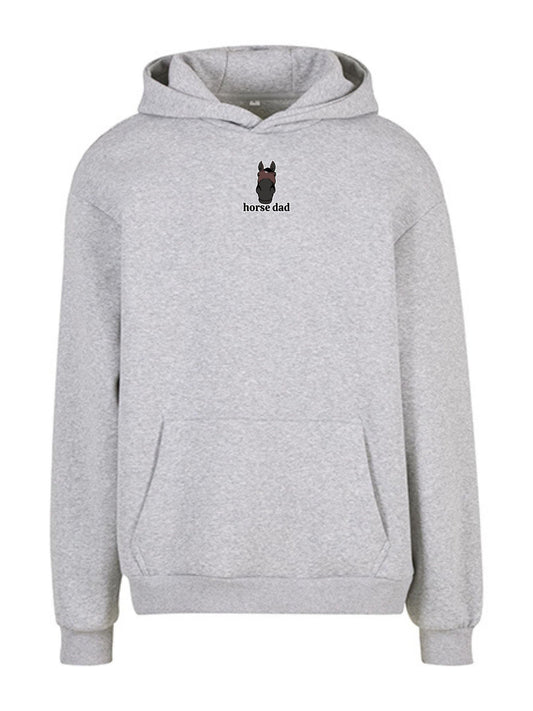 Cozy Bluza dla Koniarza - Horse Dad Oversize - Heather Grey