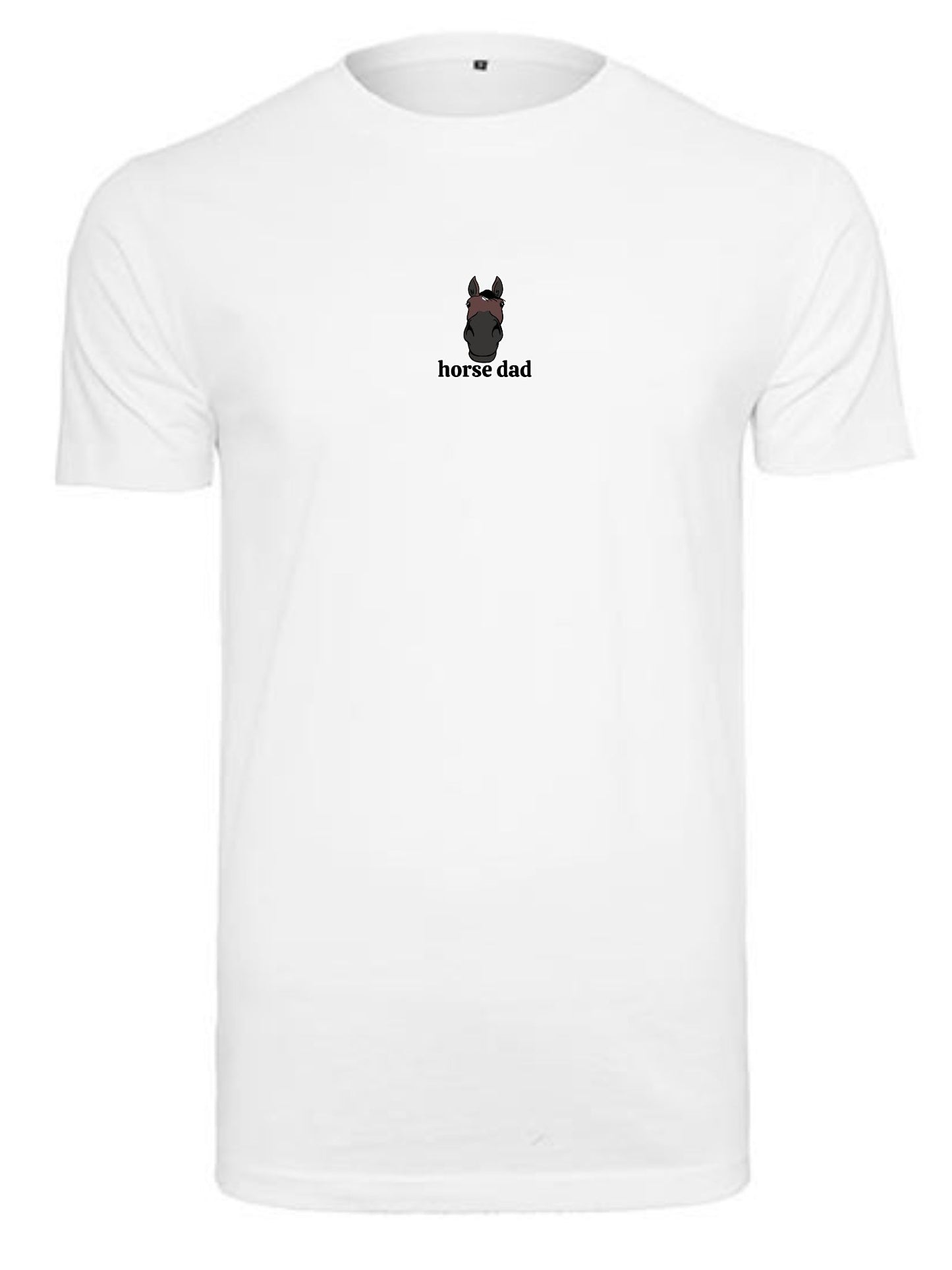 Koszulka - Horse Dad Round Neck - White