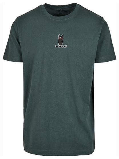 Koszulka - Horse Dad Round Neck - Bottle Green