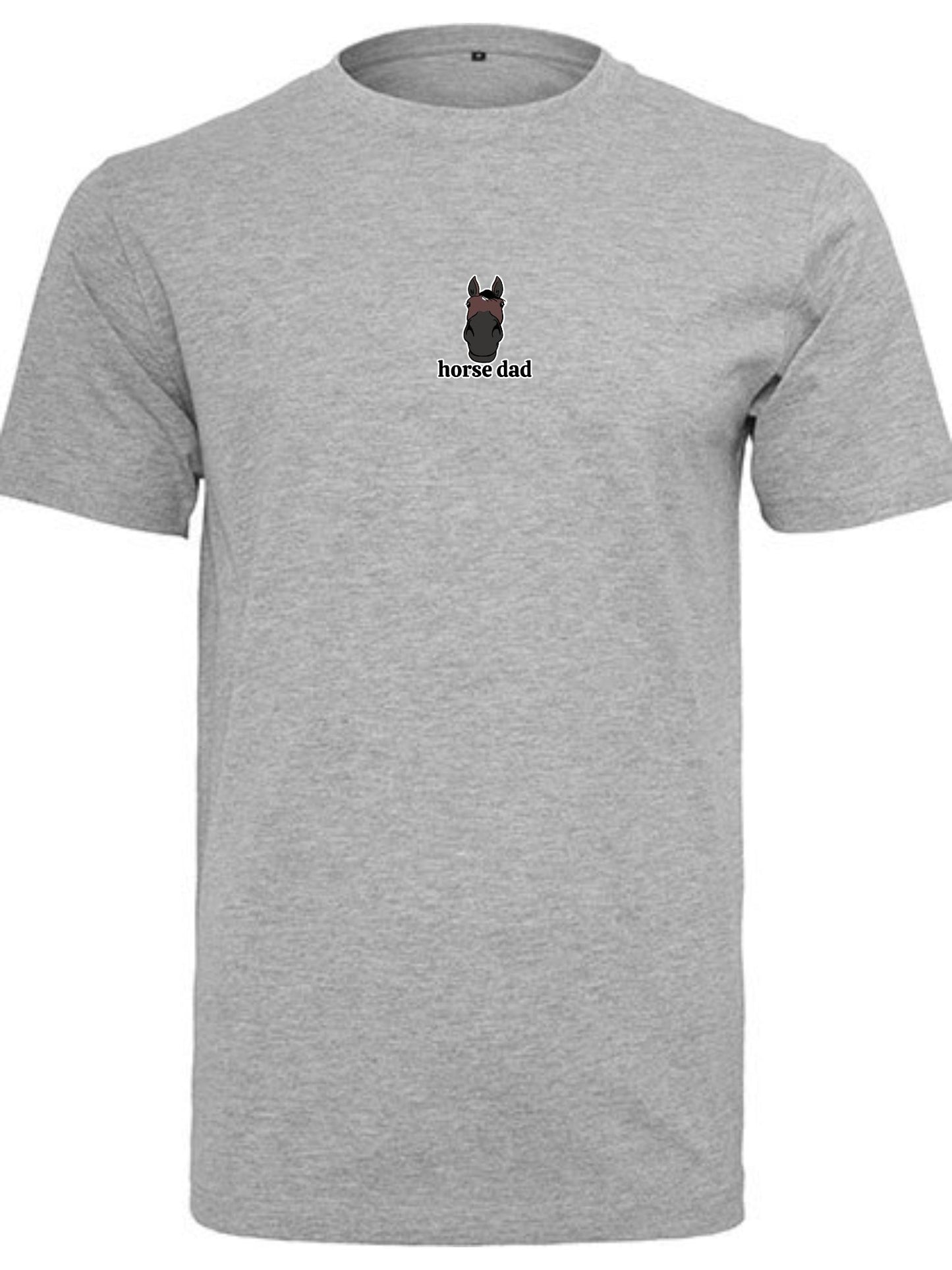 Koszulka - Horse Dad Round Neck - Heather Grey