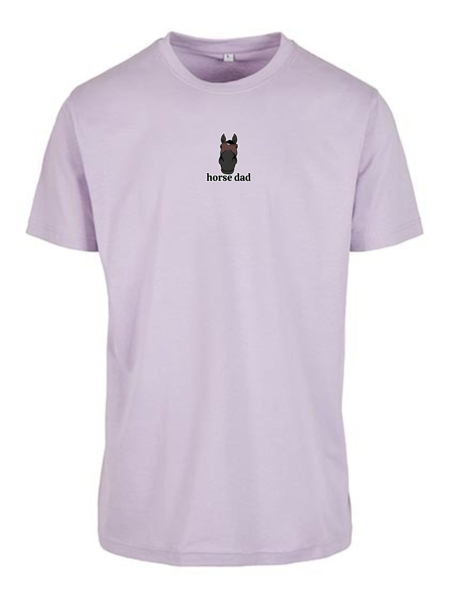 Koszulka - Horse Dad Round Neck - Lilac